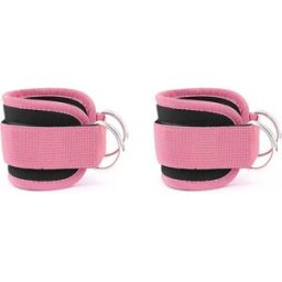INF Sangles de cheville pour machines à câbles - Pack de 2 Rose