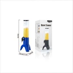 INF Fontaine à Bière de 1,5 L avec Filtre en Acier Inoxydable - Options Multicolores Bleu
