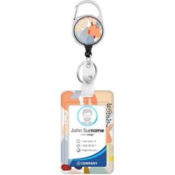 INF Porte-carte d'identité paresseux avec enrouleur de badge rétractable Modèle 8