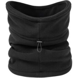 INF Cache-Cou de Cyclisme Épais en Polaire - Masque Thermique Coupe-Vent d'Hiver Le noir