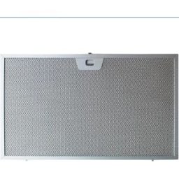 INF Pack de 2 Filtres Hotte - Aluminium + Charbon Actif, Argent, Extraction Supérieure, compatible avec 00744829