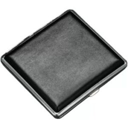 INF Étui à Cigarettes en Cuir PU - Contient 20 Cigarettes, Portable & Anti-Écrasement Le noir