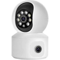 INF Caméra de sécurité WiFi HD 1080p à fréquence unique avec vision nocturne et détection de mouvement