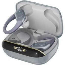 INF Écouteurs sans fil sport à crochet T12DNS avec réduction de bruit DN, Bluetooth 6.0 et batterie 480ah, maintien ergonomique Gris