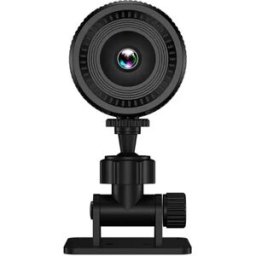 INF Caméra de sécurité WiFi 1080p noire - Grand-angle, vision nocturne avec éclairage d'appoint, détection de mouvement et