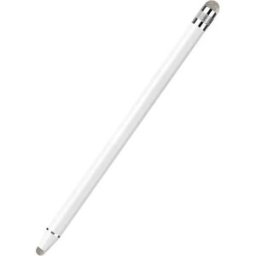 INF Stylet capacitif universel à double pointe pour iPad/Smartphones/Tablettes Blanc