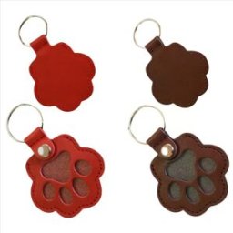 INF Porte-clés souvenir animal de compagnie avec rangement pour empreinte de patte (lot de 2)