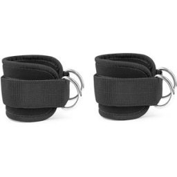 INF Sangles de cheville pour machines à câbles - Pack de 2 Le noir