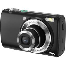 INF Capturez chaque détail avec l'appareil photo numérique à zoom optique 5X Le noir