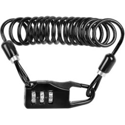 INF Antivol de Moto et Vélo Câble en Acier Portable avec Cadenas à Code
