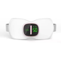 INF Ceinture de massage chauffante pour le ventre - Coussin chauffant sans fil pour soulager la douleur Blanc