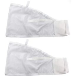 INF Lot de 2 sacs filtre pour aspirateur de piscine - Maille PU+polyester, coutures renforcées, ouverture zippée, compatible