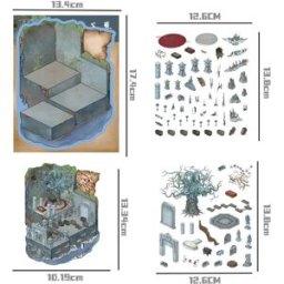 INF Autocollants miniatures 3D DIY - Créez votre propre micro-monde
