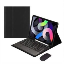 INF Étui Clavier Bluetooth Noir avec Pavé Tactile - Compatible avec Samsung Galaxy Tab A9+ 11 pouces