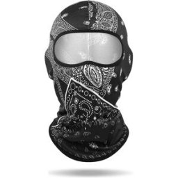 INF Cagoule en maille imprimée pour casque de moto - Chaussette de tête respirante