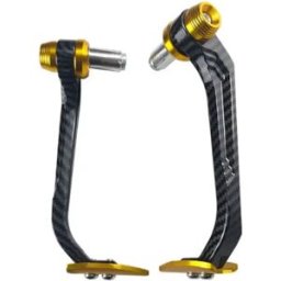 INF Paire de protège-mains en aluminium pour moto - Protections de mains compatibles avec NS125RX, plusieurs couleurs Or
