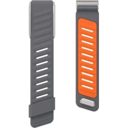 INF Bracelet en silicone pour montre Whoop Watch compatible avec Whoop 5.0, bracelet sportif confortable et ajustable Gris + Orange