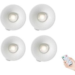 INF Lampe LED Rechargeable Détecteur de Mouvement avec Télécommande 3-Températures Lot de 4 - Type-C, 7 Niveaux, 4 Minuteries,