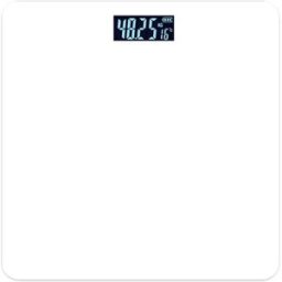 INF Balance corporelle numérique compatible with Type-C rechargeable et écran LCD rétroéclairé Blanc