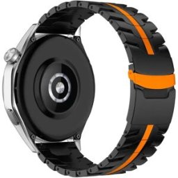 INF Bracelet Premium en Titane compatible avec Huawei Watch 4 Pro, GT5, Watch 3 Pro - Interface Universelle 20/22mm Le noir 22 mm