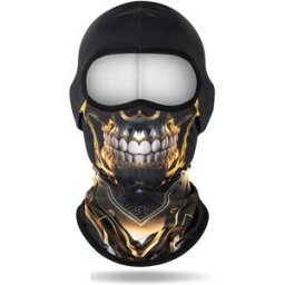 INF Masque de Cyclisme Imprimé Crâne - Cagoule Moto Extérieure Respirante