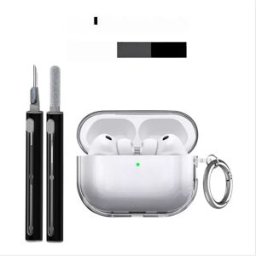 INF Étui de protection en TPU compatible avec Apple AirPods Pro 3 - Anti-rayures, anti-poussière et lavable Le noir
