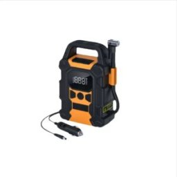 INF Compresseur d'air portable pour pneus de voiture - Gonflage rapide en 10s, compresseur numérique avec LED & SOS Orange