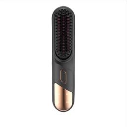 INF Brosse Lissante Chauffante Sans Fil avec Technologie Ionique, Mini Fer à Lisser Portable Le noir