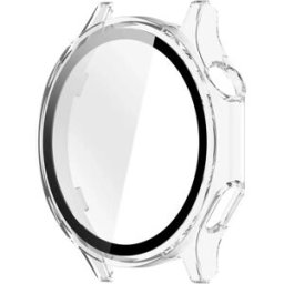 INF Coque intégrée PC+verre trempé compatible avec Oppo Watch X3 et compatible avec OnePlus Watch 4 - Protection écran Transparent