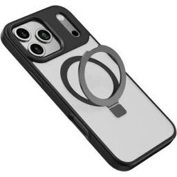 INF Coque Noire Magnétique avec Support Compatible avec iPhone 13 Pro - Antichoc & Anti-Traces de Doigts