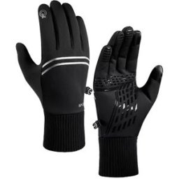 INF Gants de ski chauds, imperméables et coupe-vent Le noir