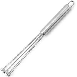 INF Fouet à Billes en Acier Inoxydable 25 cm - Batteur à Œufs Manuel & Mélangeur de Crème