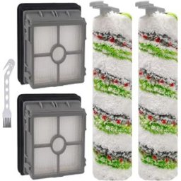 INF Kit de pièces de rechange pour aspirateur robot compatible avec Bissell CrossWave X7 - 2 brosses rouleaux et 2 filtres HEPA