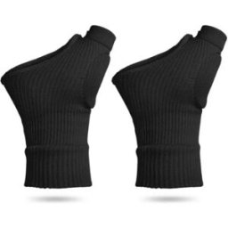 INF Gants de compression avec support de poignet et pouce 1 paire Le noir