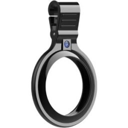 INF Étui de protection en métal pour Apple AirTag Gris titane