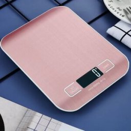 INF Balance de Cuisine Électronique Or Rose avec Fonction Tare et Piles Incluses 10 kg/1 g