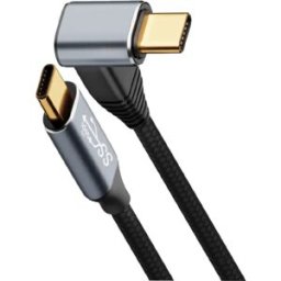 INF Câble USB-C vers USB-C compatible avec Steam Deck - 10Gbp données, charge rapide 100W PD, 4K 60Hz vidéo, alliage 1 m