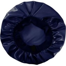 INF Bonnet de nuit ajustable effet soie – bonnet élastique confort pour protection des cheveux et chaleur Bleu marine