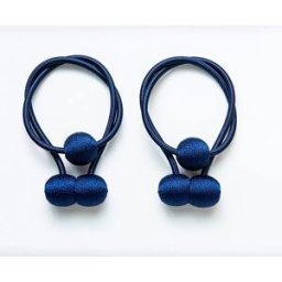 INF Paire d'embrasses magnétiques pour rideaux, sans perçage, style moderne Bleu marine