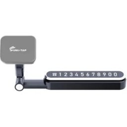 INF Support magnétique dissimulé flottant pour téléphone - Fixation voiture et tableau de bord escamotable et pliable, Gris