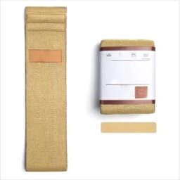 INF Bande de résistance tricotée pour fessiers 90lb - Cerceau large anti-dérapant en polyester et latex pour entraînements, Marron
