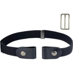 INF Ceinture élastique sans boucle (taille unique) Noir 1 pack
