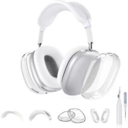 INF Ensemble de protection TPU 5 pièces pour AirPods Max compatible avec Samsung Buds3/3Pro - Anti-choc, Étanche, Résistant aux Blanc