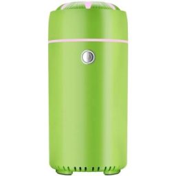 INF Diffuseur d'arômes/Humidificateur portable pour voiture/maison avec LED 7 couleurs Vert