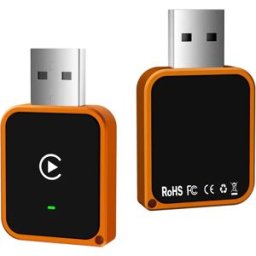 INF Adaptateur CarPlay sans fil : Convertisseur filaire vers sans fil avec Bluetooth 5.3 et processeur Dual-Core Orange