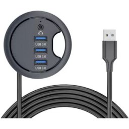 INF Hub USB 3.0 avec 3 ports USB-A et interface audio