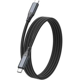 INF Câble de charge rapide USB-C vers USB-C 240W pour téléphones, ordinateurs portables et plus, compatible avec APPLE, Le noir 1 m