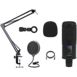 INF Kit Microphone Condensateur USB - Plug & Play, Idéal pour l'Enregistrement, le Streaming et le Gaming