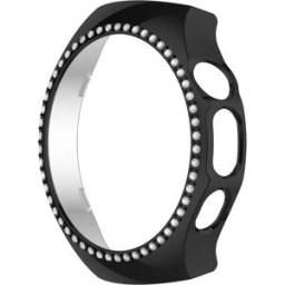 INF Boîtier de protection avec strass Compatible avec Huawei Watch 5 - Protection et style améliorés Le noir 46 mm