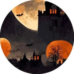 INF Lot de 2 sous-verres en PVC sur le thème d'Halloween - Magnétiques et décoratifs